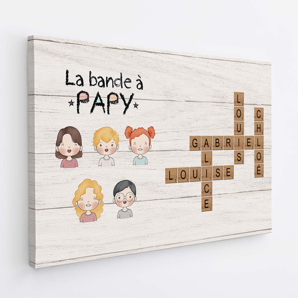 3595CFR2 la bande a mamie simple avec mots croises toile mamie personnalisee