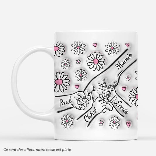 3599MFR2 mamie tenant les mains avec fleurs roses 3d mug mamie personnalise_a7f0ff03 b344 4741 aa95 9d93c3d698f5
