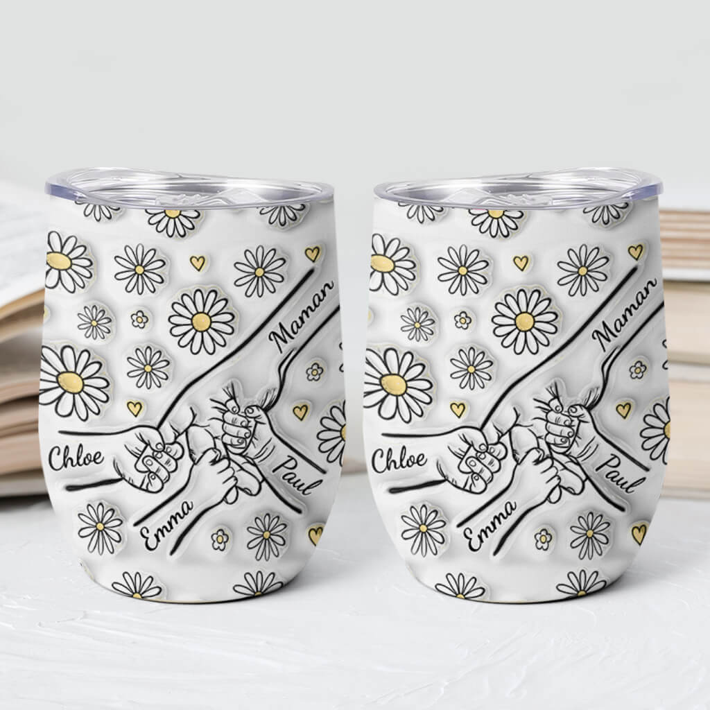 3599TFR2 gobelet personnalise mamie fleurs roses effet 3d 3599T5H5A