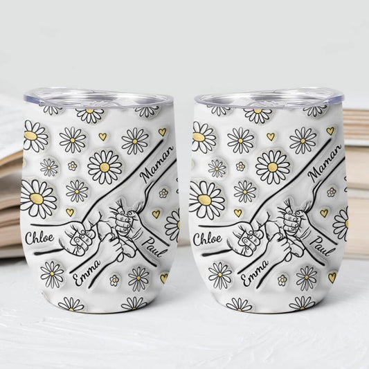 3599TFR2 gobelet personnalise mamie fleurs roses effet 3d 3599T5H5A