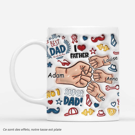 3607MFR2 meilleur papa avec bosses de poing authentiques 3d mug papa personnalise_35adf785 f543 4177 93bd 04c1fce6e6b0