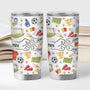3608TFR2 effet dimpression 3d mug isotherme 590ml personnalise papa footballeur 3608t5i5b
