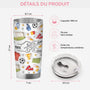 3608TFR3 effet dimpression 3d mug isotherme 590ml personnalise papa footballeur 3608t5i5b