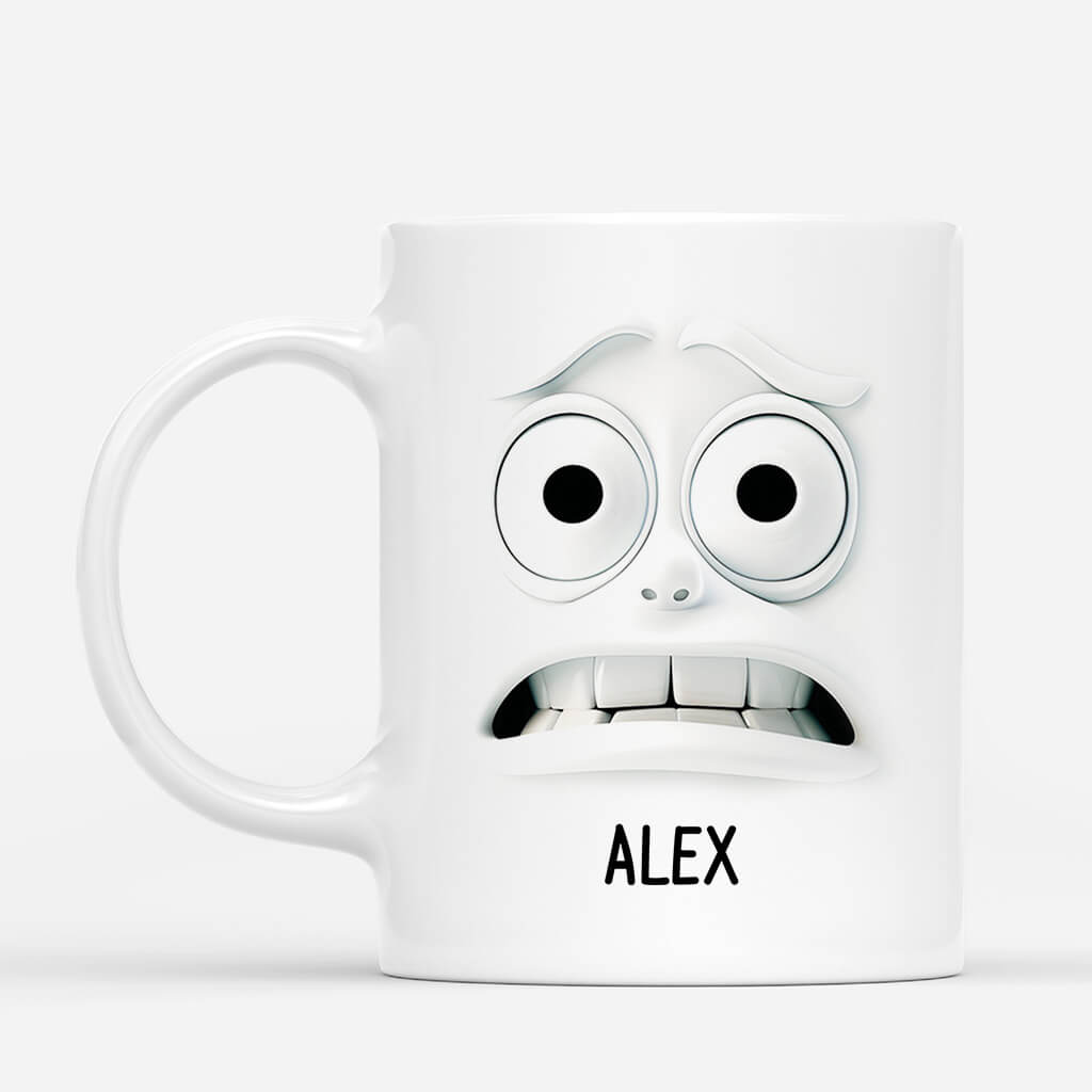 3612MFR2 visage souriant 3d mug humour personnalise