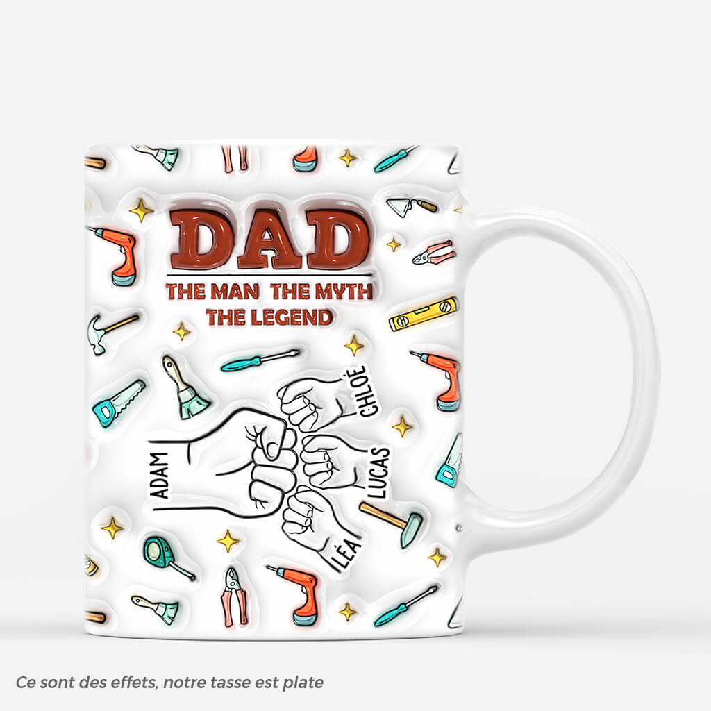 3617MFR1 papa legende avec bosses de poing version accessoires 3d mug papa personnalise_14e8f7eb 0db1 447f a625 bbc8f59b76e2