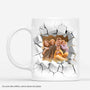 3634MFR1 famille version mur casse avec photo 3d mug famille personnalise
