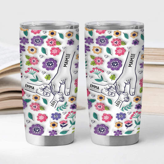 3644TFR2 _effet dimpression 3d_ gobelet personnalise 591 ml mamie jolies fleurs 3644T8H5A