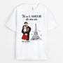3668AFR1 tu es lamour de ma vie avec la tour eiffel t shirt couple personnalisee