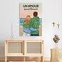 3694CFR3 un amour inconditionnel tableau personnalise couple