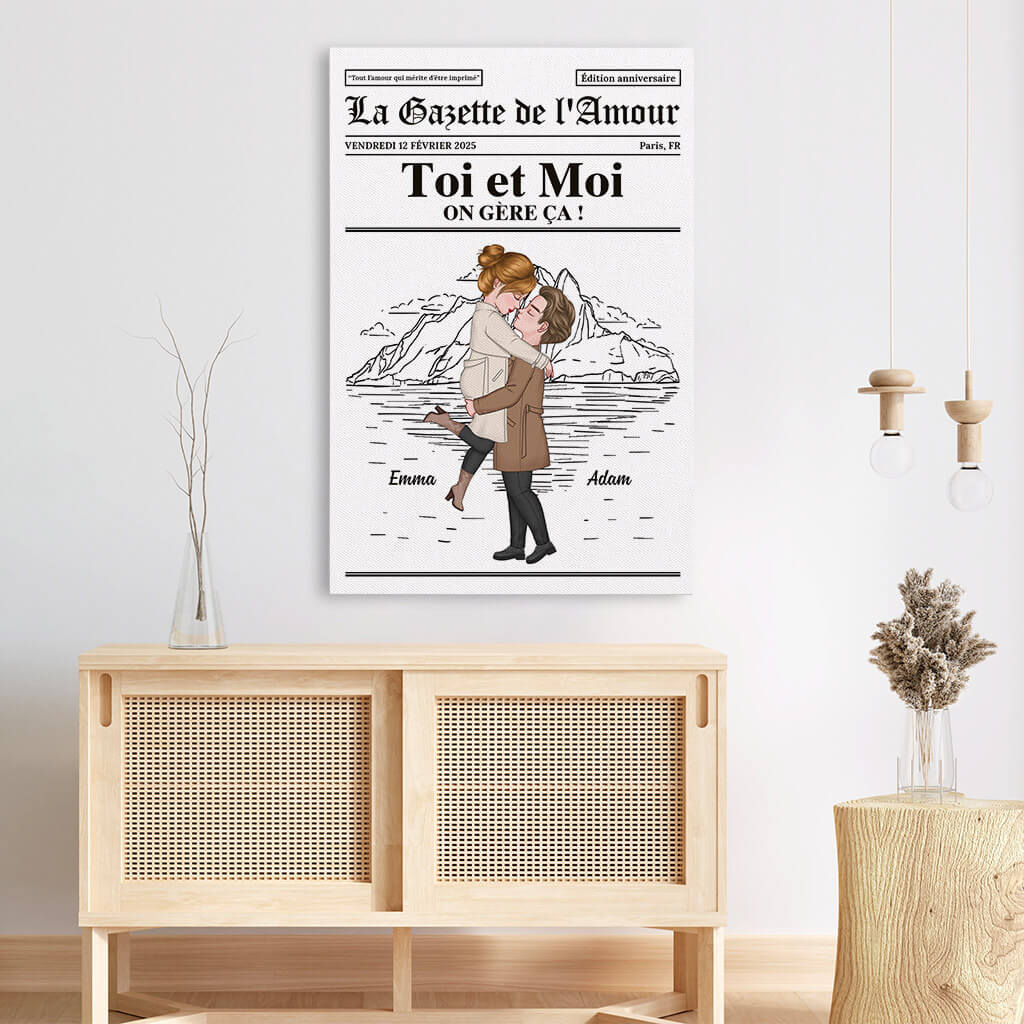 3701CFR3 tout l_amour qui merite d_etre imprime tableau couple personnalise