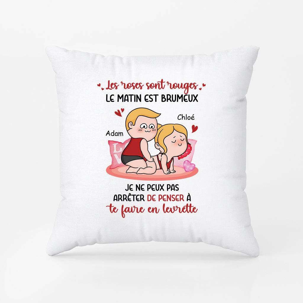 Je Ne Peux Pas Arrêter De Penser À Toi Version Humoristique - Cadeau Personnalisé | Coussin Pour Couple