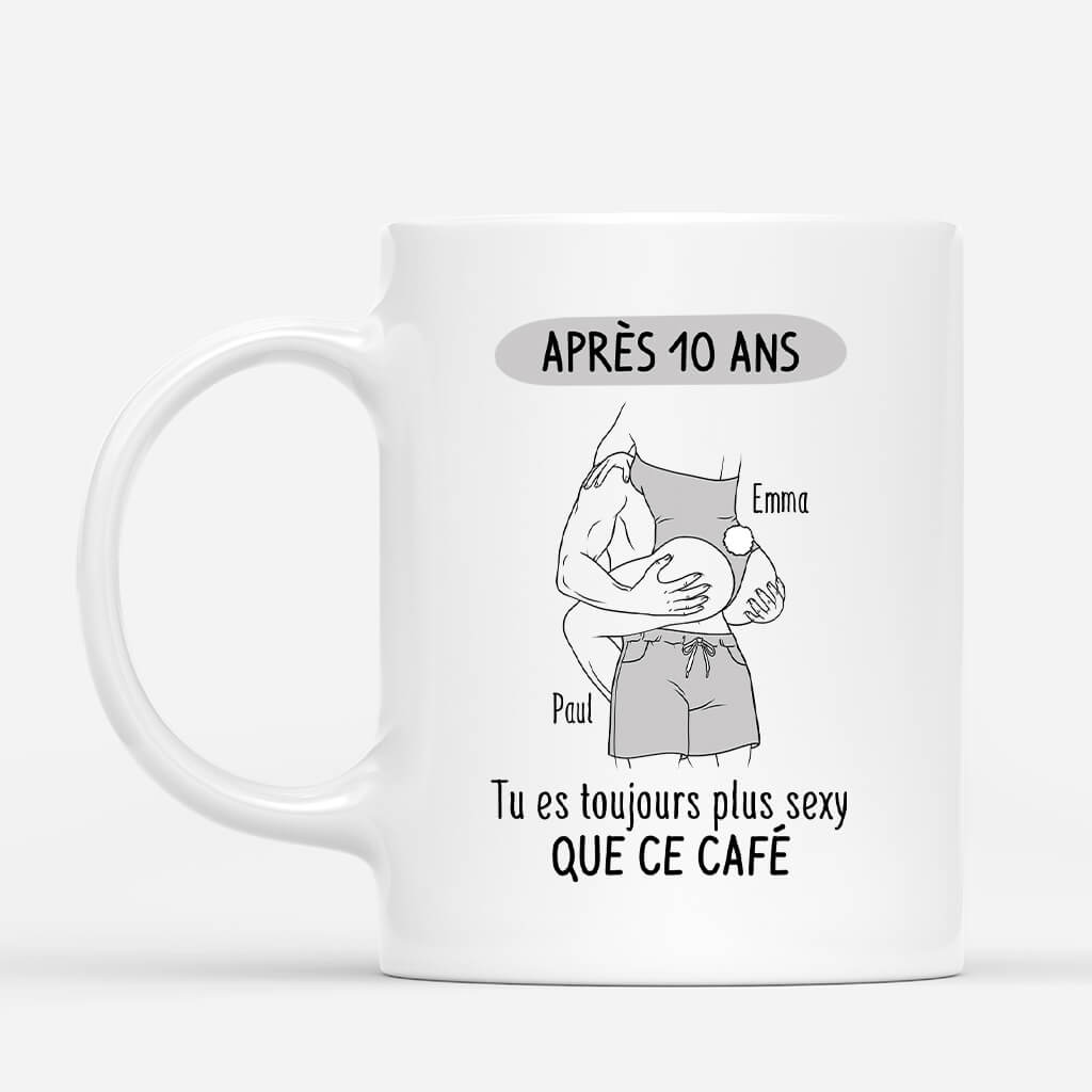 Tu Es Toujours Plus Sexy Que Ce Café Version Monochrome - Cadeau Personnalisé | Mug Pour Couple