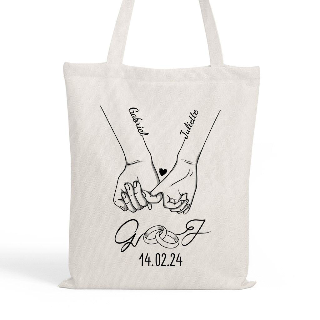 3705BFR1 cadeau anniversaire ensemble tote bag personnalise couple 3705bsf0g