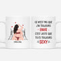 3736MFR1 cest juste que tu es toujours sexy mug romantique pour couple