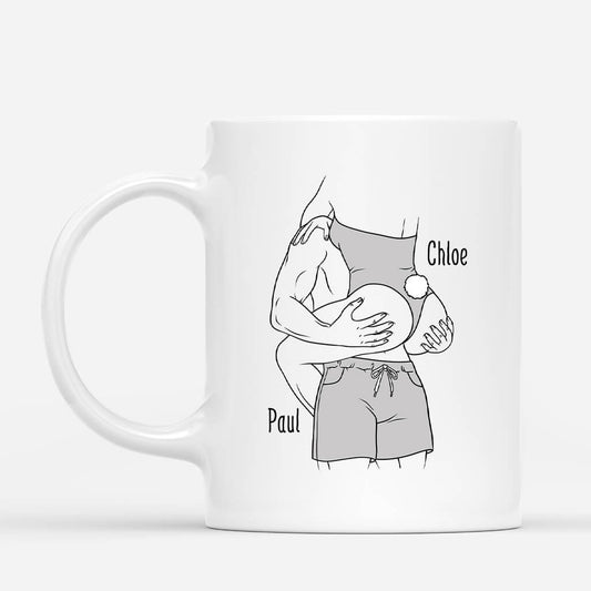 3738MFR2 je taime de tout mon popotin mug couple personnalisable