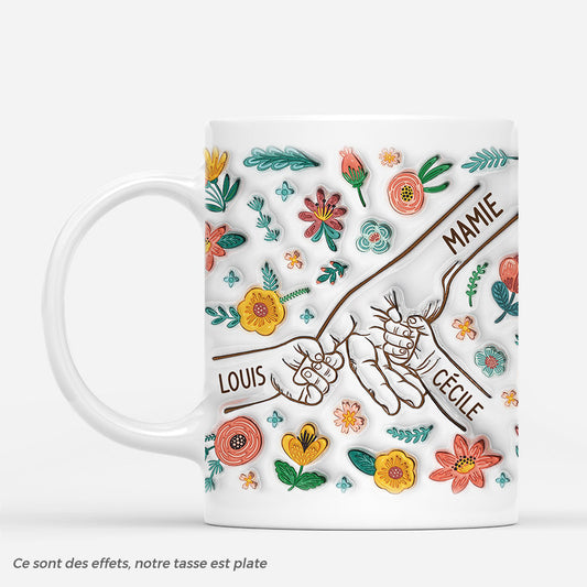 3755MFR1 main dans la main avec fleurs colorees 3d  mug pour maman personnalise 3755M5I5A_65b8a2fb 4372 49be 9d5b c6aef5722464