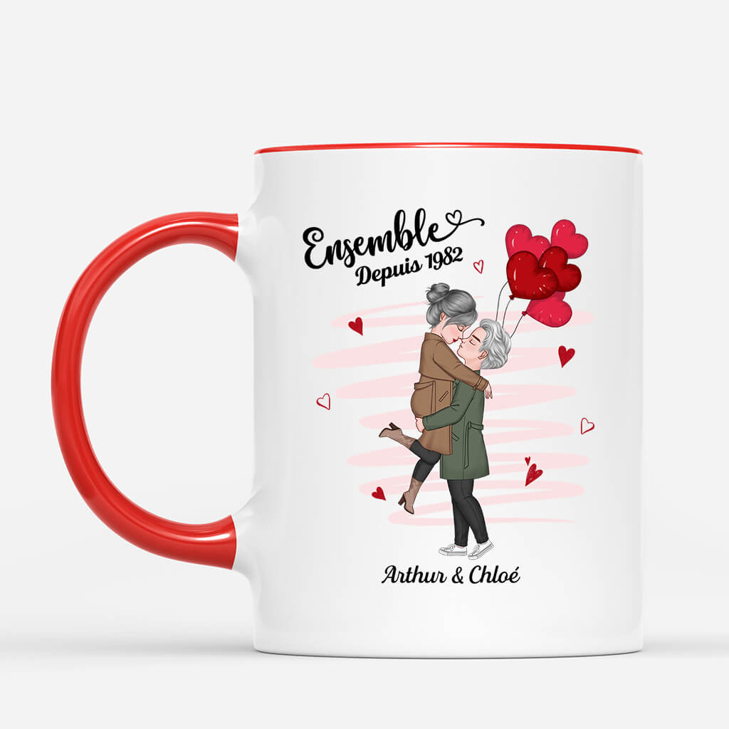 3760MFR2 ensemble pour toujours dans tes bras  mug pour couple personnalise 3760M3I8G