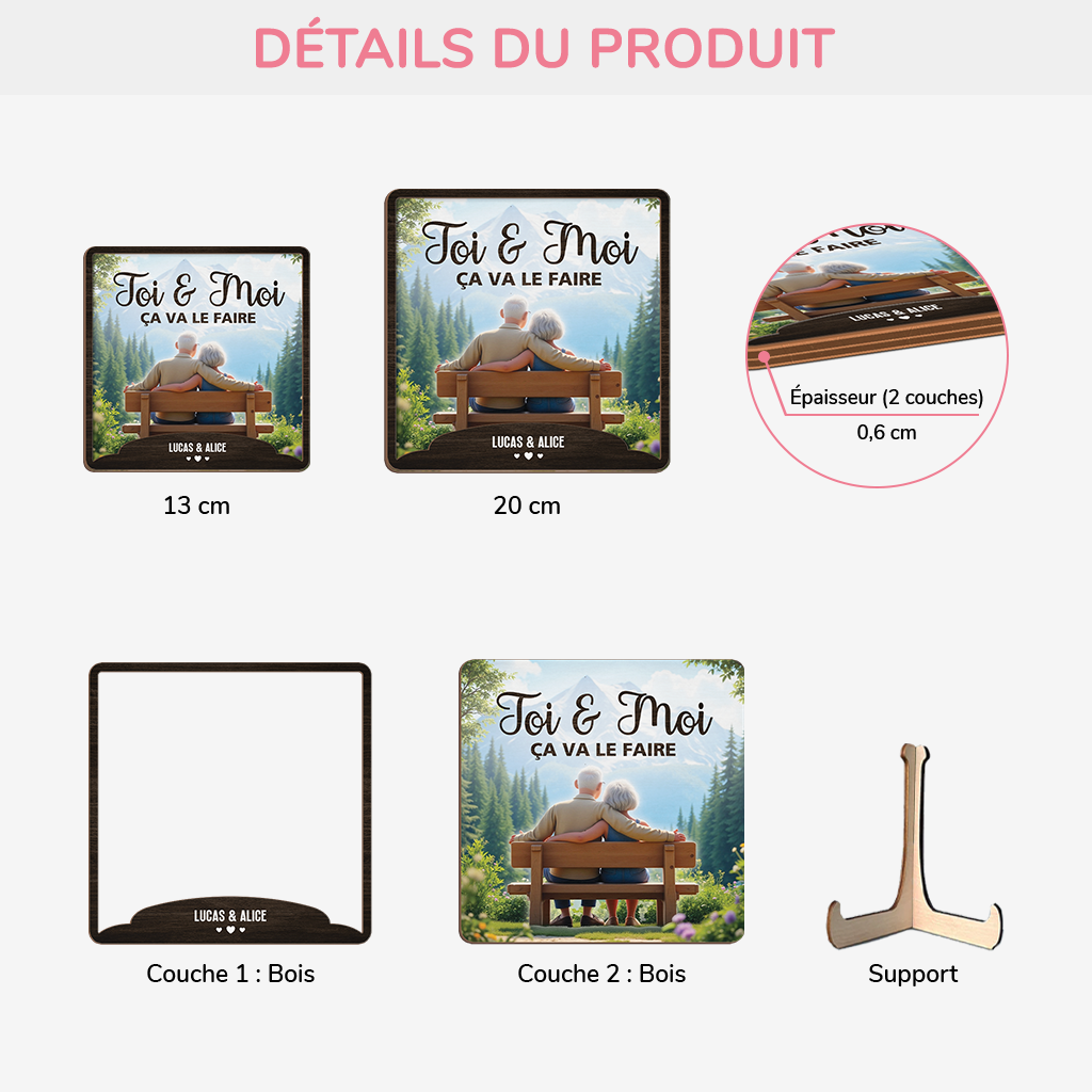 3781QFR3 plaque en bois personnalisee couple toi et moi ca va le faire version 3d 3781q5e5g