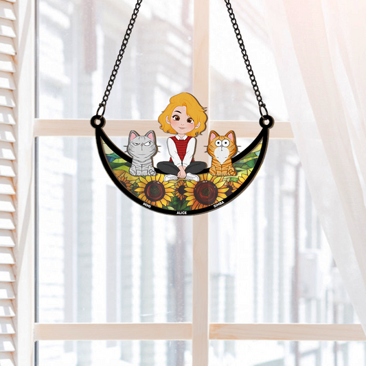 3795UFR2 attrape soleil personnalise pour femme mes chats et moi 3795u5h0d