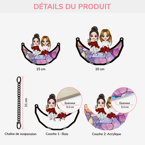 3796UFR3 attrape soleil personnalise meilleures amies sur la lune 3796u5i0f