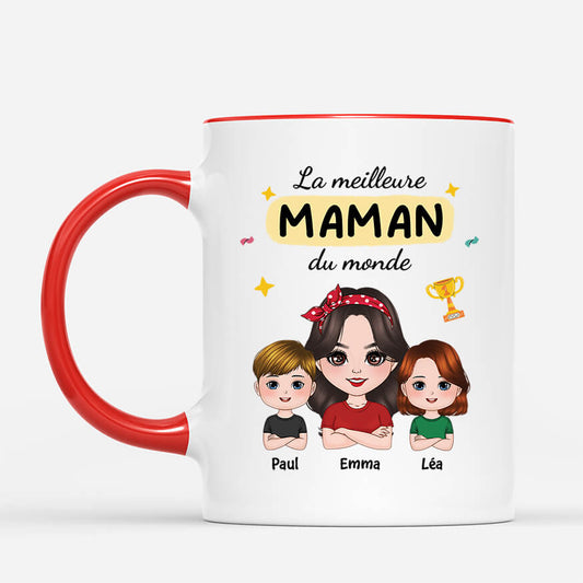 3802MFR2 la meilleure mamie du monde avec son tophee  mug personnalise pour mamie 3802M8E0A
