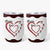 Maman Mamie Coeur Rouge - Cadeau Personnalisé | Verre À Vin Isotherme Pour Femme