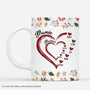 3835MFR1 mug personnalise maman maman coeur rouge fleurs colorees 3835M8Y7A