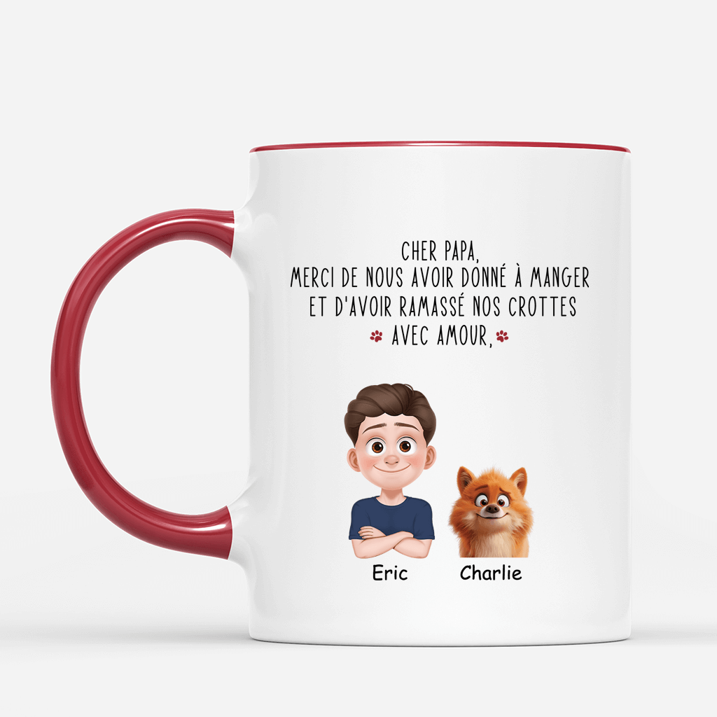 3846MFR2 mug personnalise chien merci davoir pris soin_ 3846MTN0A_1