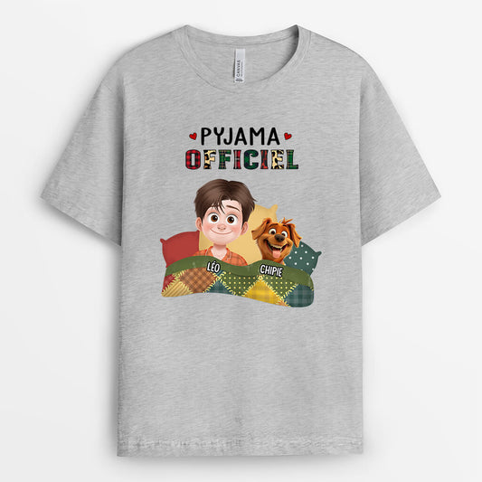 3851AFR2 tee shirt personnalise chien pyjama officiel design cartoon 3851A6M0C