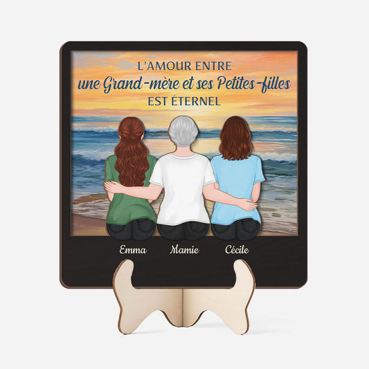 3864QFR1 plaque en bois personnalisee lamour entre mere et fille 3864qki7a