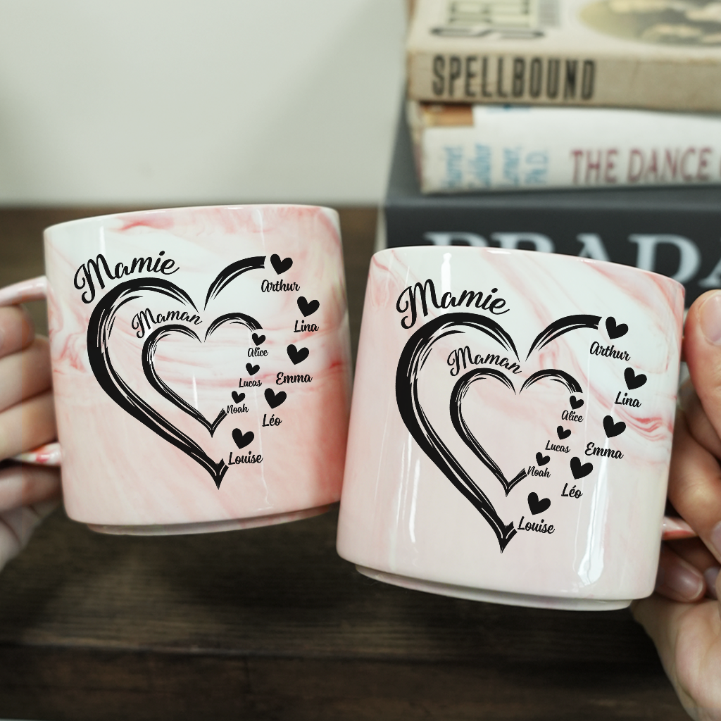 3870MFR2 tasse effet marbre maman mamie coeur rouge_ 3870m9n5a