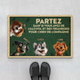 3871DFR1 paillasson personnalise chien partez sauf si 3871DTT5C