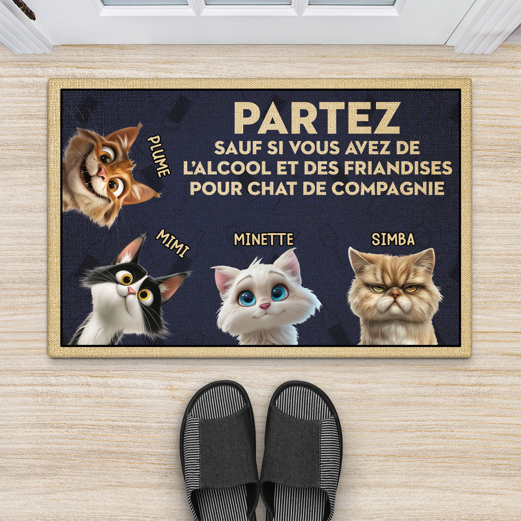 3871DFR2 paillasson personnalise chat partez sauf si 3871DTT5C