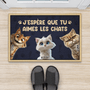 3872DFR2 paillasson personnalise aimer les chats 3872DTN5D