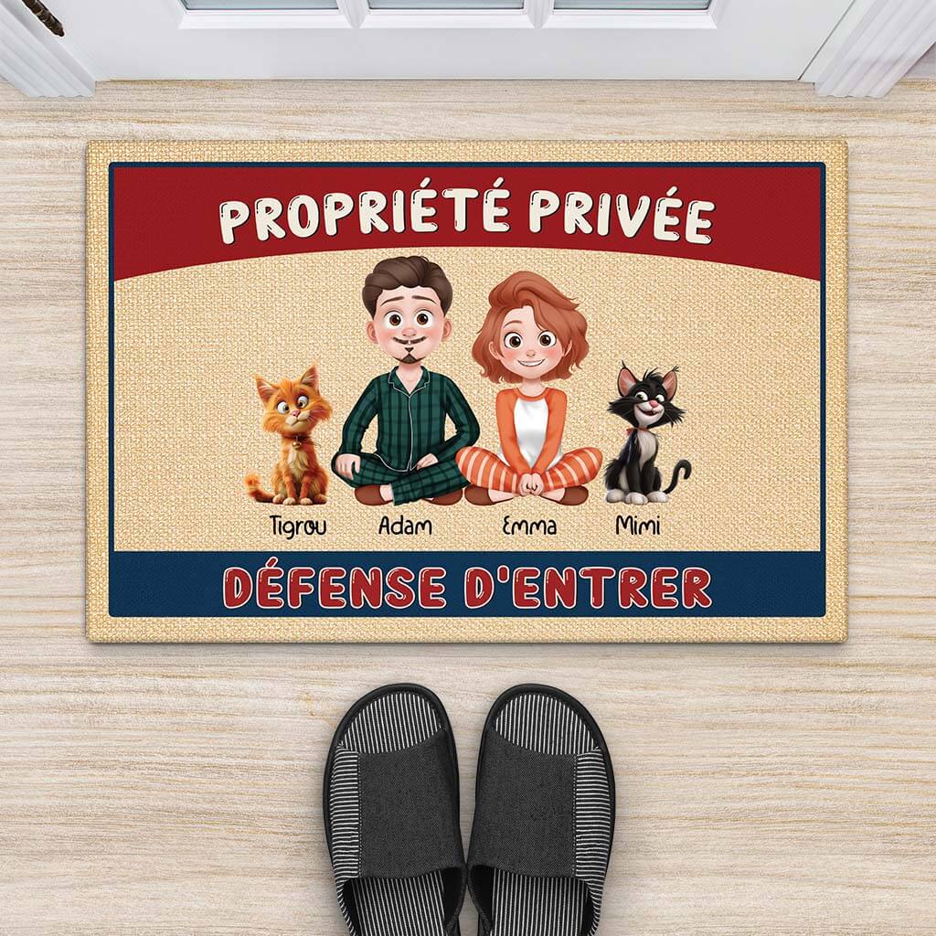 3886DFR2 tapis personnalise chat propriete privee 3886D6M0I