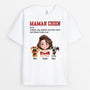 3912AFR1 tee shirt personnalise chien maman chien dessin anime 3d  3912A6L0C