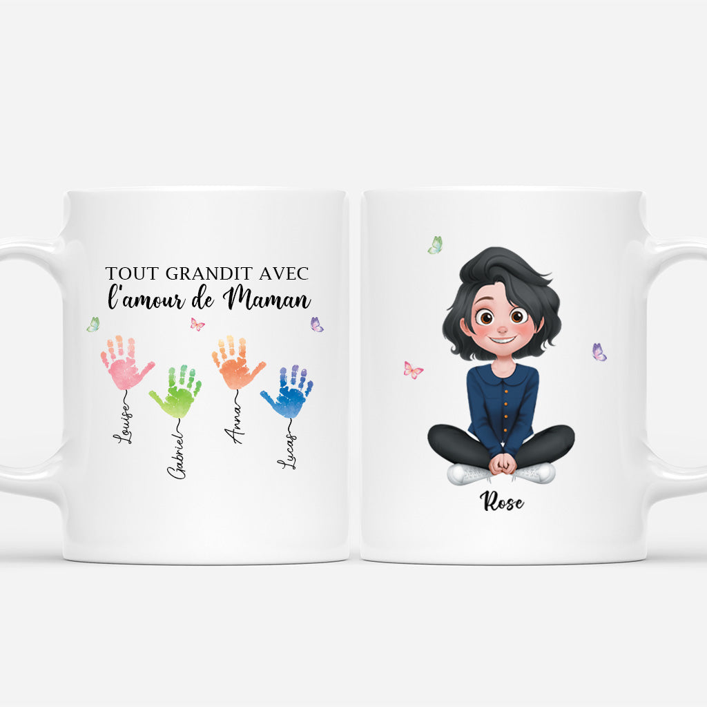 3923MFR1 mug maman personnalisable grandit avec amour empreintes 3923m8m8a_e914f973 389d 4b7c acc7 f5a76d854644