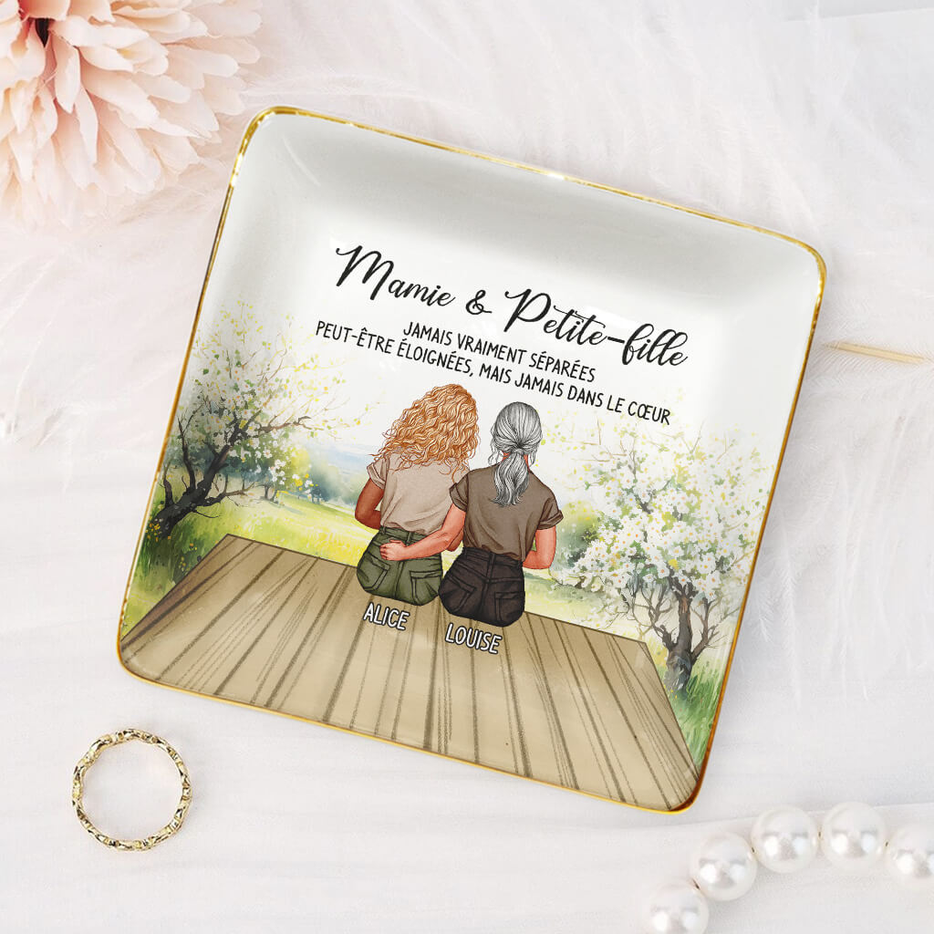 39312FR2 coupelle bijoux personnalisee maman et fille 393125K5A