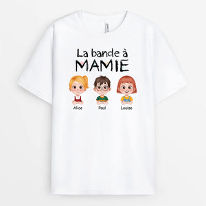 3943AFR1 t shirt personnalise la bande a mamie design cartoon simple 3943A5T8A