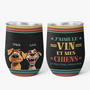 3952TFR1 mug isotherme 355ml personnalise vin et chien 3952t3n0c