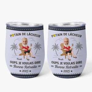 3955TFR1 mug isotherme 355ml personnalise oups je voulais dire bonne retraite  3955T348B