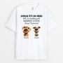3969AFR1 t shirt personnalise joyeuse fete des peres au meilleur papa chien version clair 3969a8t5c