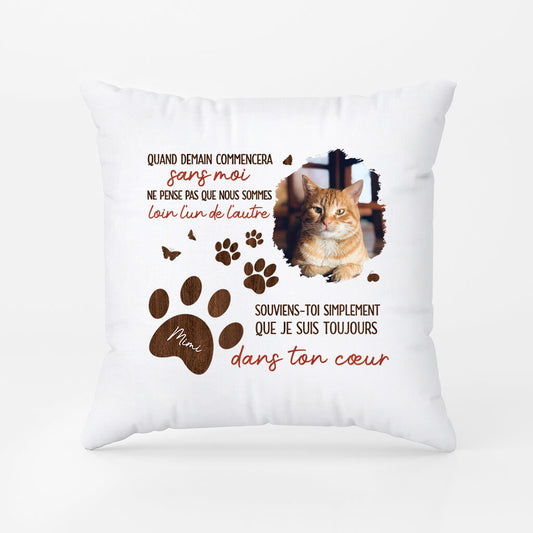 3988PFR1 coussin personnalise quand demain commencera cadeau commomeratif chien 3988PT45C