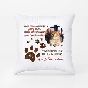3988PFR1 coussin personnalise quand demain commencera cadeau commomeratif chien 3988PT45C
