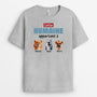 3989AFR2 tee shirt personnalise chien cet humain appartient a design cartoon  3989ATH5C