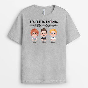 3991AFR2 t shirt personnalise mamie les petits enfants design cartoon 3991ATT0A