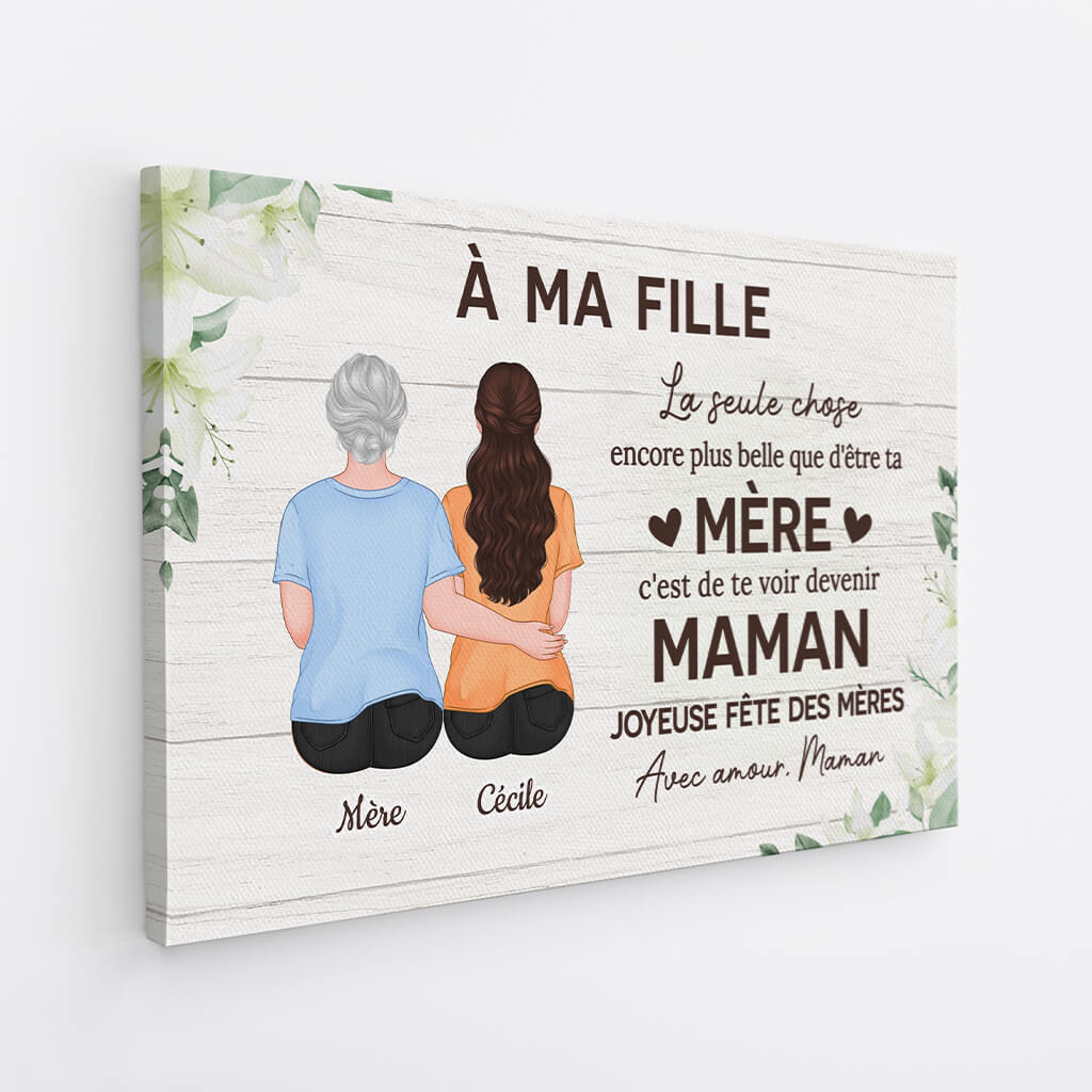 3995CFR2 toile personnalisee fete des meres a ma fille  3995C6I8A