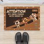 4011DFR2 tapis personnalise des chiens pourris gates design cuir 4011d5n3c