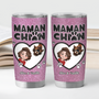 4012TFR2 mug isotherme 590ml personnalise maman chat coeur paillette 4012TKN0D