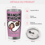 4012TFR3 mug isotherme 590ml personnalise maman chien coeur paillette 4012TKN0C